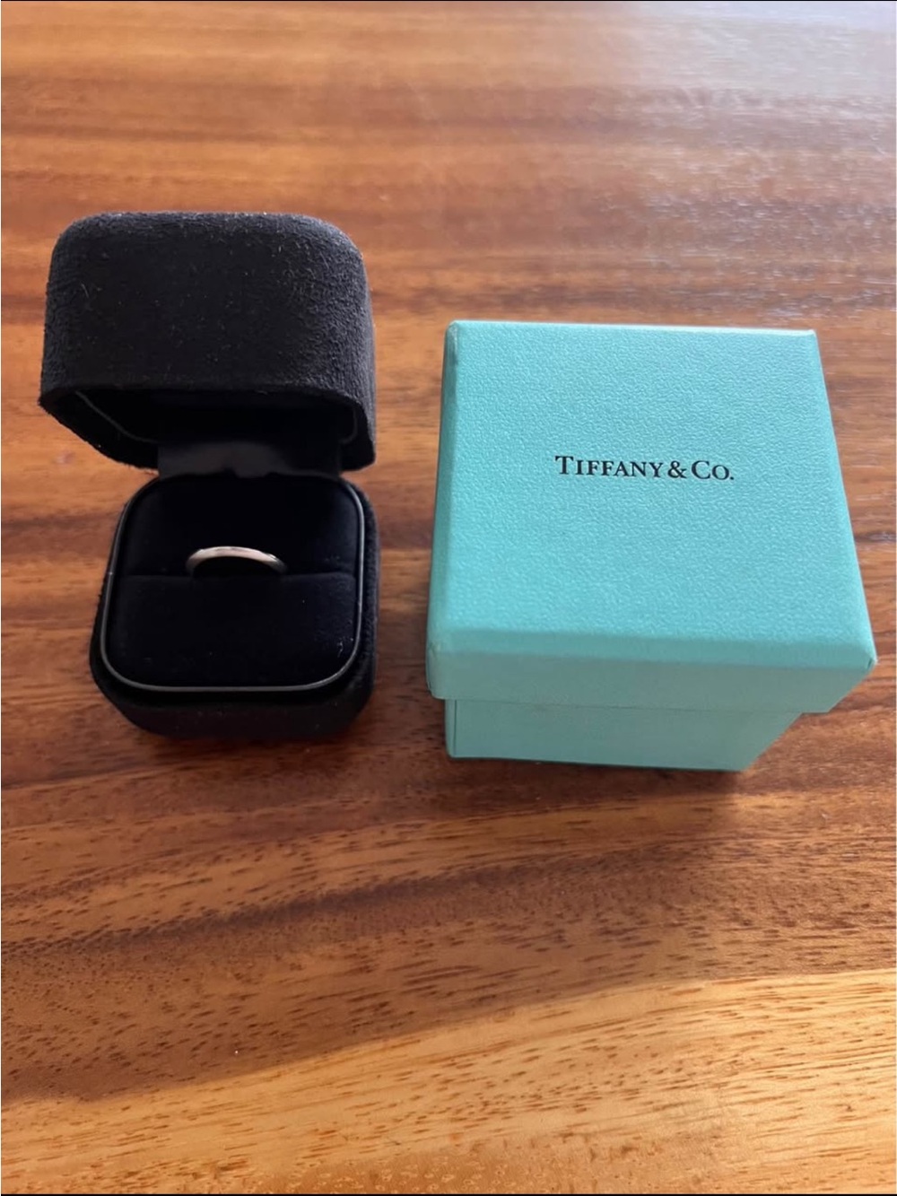 Tiffany & Co. Platinum Band Ring - Blue Box Included